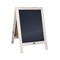 HBCY Creations Magnetic A-Frame Chalkboard Deluxe Set / 8 Chalk Markers + 10 Stencils + 2 Magnets Outdoor Sidewalk Chalkboard Sign / Large 48" x 24"